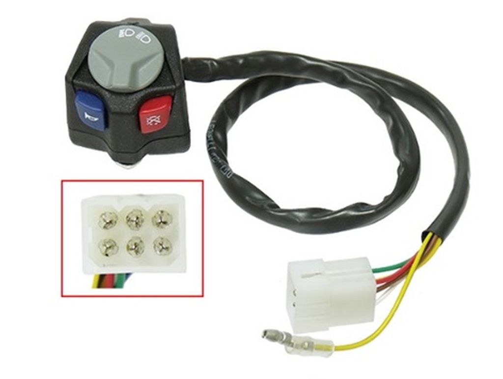 Combined Switch Ignition, Lights, Horn Handlebar KTM EXC125 15-20, EXC200 15-20, EXC250 15-20, EXC300 TPI 15-20, EXCF250 15-20, EXCF350 15-20, EXCF450 15-20, EXCF500 15-20, Freeride250 15-19, Freeride350 15-19 (78111070000)