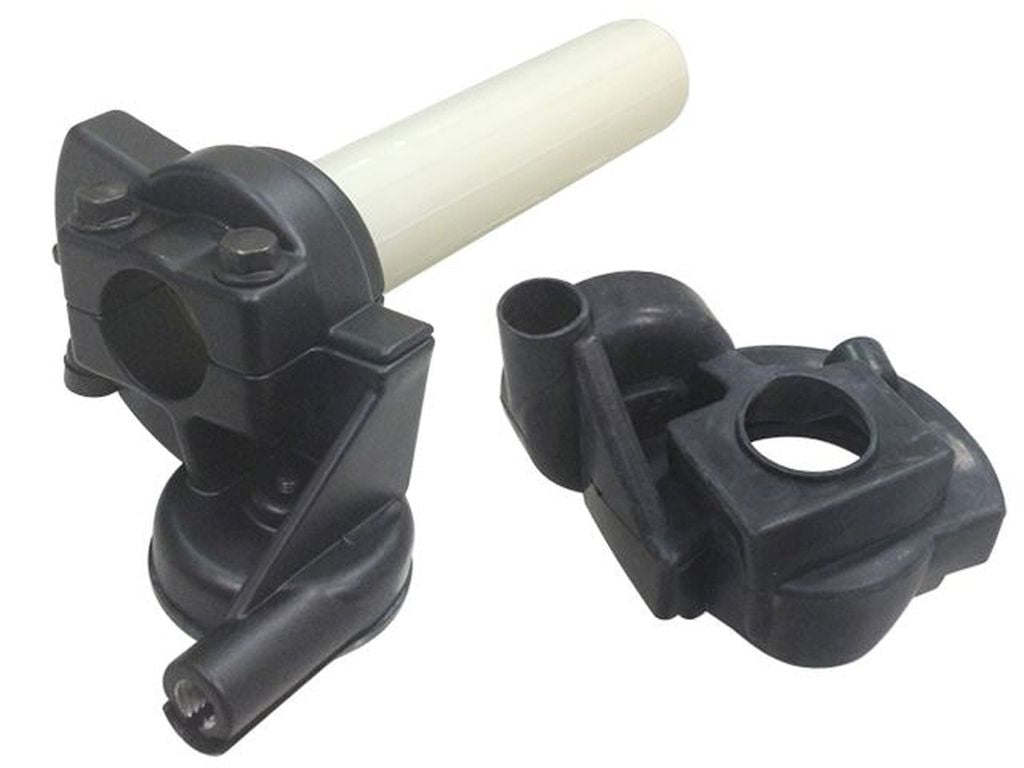 Throttle Tube Set Kawasaki KX125 02-05, KX250 02-05, Suzuki RM125 95-05, RM250 95-05, Yamaha YZ125 96-10, YZ250 96-10 with Rubber Cover (Vortex style)