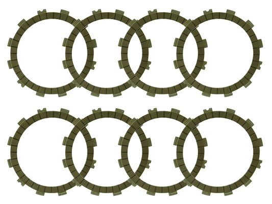 Clutch Friction Plates Racing Kawasaki KXF250 04-17, Suzuki RMZ250 04-15, RM125 02-12, ZX6R (F1759R) (EBS4514R)