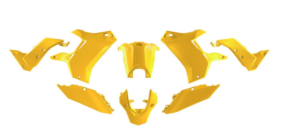 Plastics kit (without front fender) T7 Revolution YAMAHA Tenere 700 19-24 color yellow