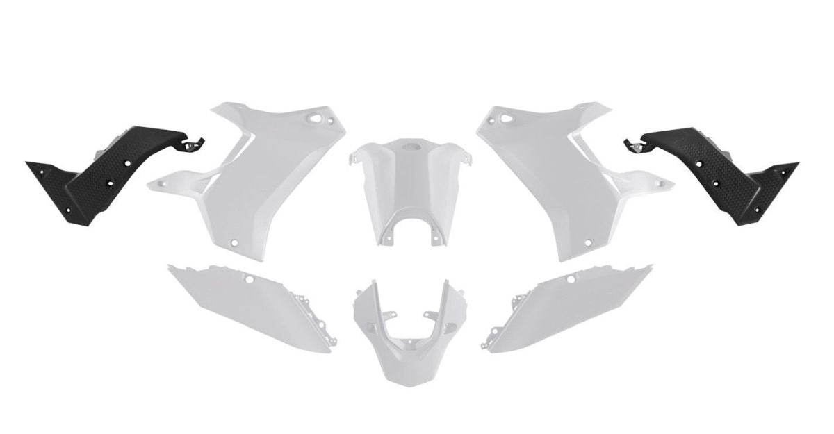 Plastics kit (without front fender) T7 Revolution YAMAHA Tenere 700 19-24 color black/white