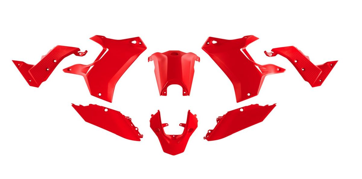 Plastics kit (without front fender) T7 Revolution YAMAHA Tenere 700 19-24 color red