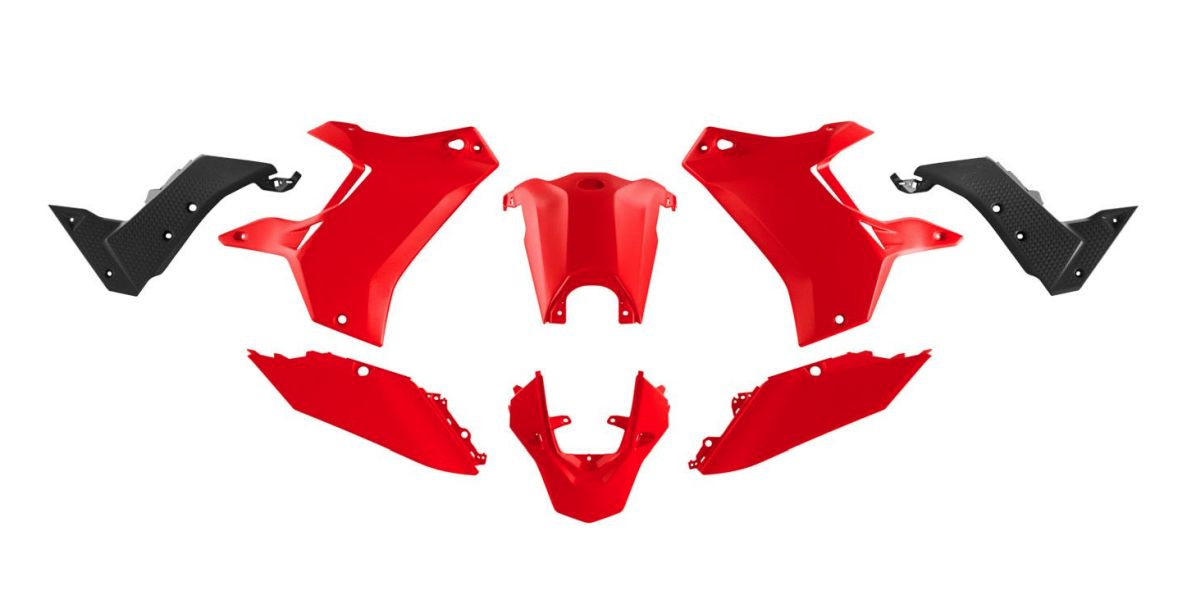 Plastics kit (without front fender) T7 Revolution YAMAHA Tenere 700 19-24 color black/red