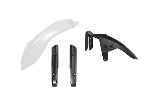 Complete front fender with fork guards (shock absorbers) YAMAHA T7 Tenere 700 19-24 color black/white