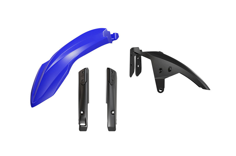 Complete front fender with fork guards (shock absorbers) YAMAHA T7 Tenere 700 19-24 color blue/black
