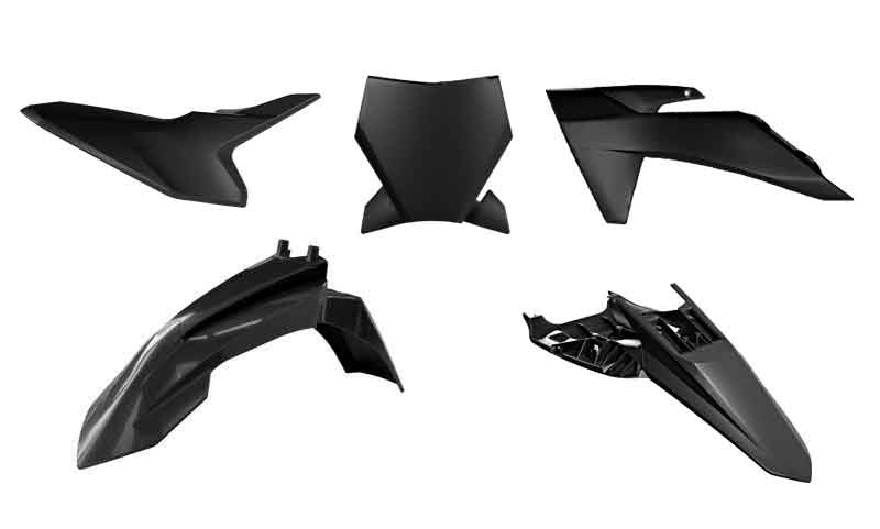 Plastics kit KTM SX 50 24-25 color black