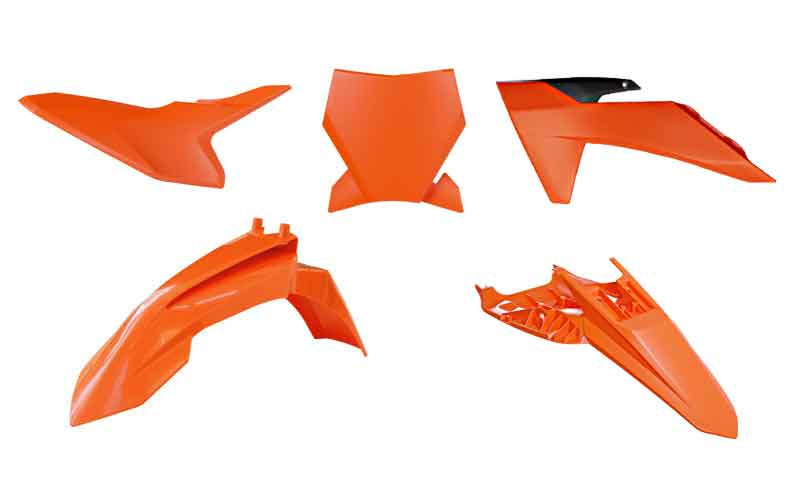 Plastics kit KTM SX 50 24-25 color black/orange