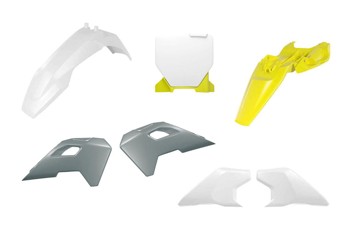 Plastics kit HUSQVARNA TC 65 24-25 color OEM white/gray/yellow