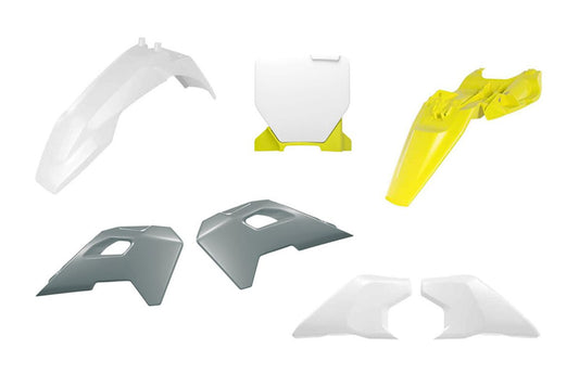 Plastics kit HUSQVARNA TC 65 24-25 color OEM white/gray/yellow