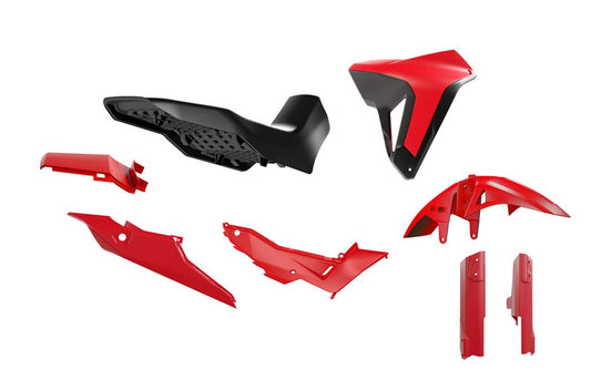 Plastics kit with seat Revolution HONDA XL 750 Transalp 23-25 color black/red