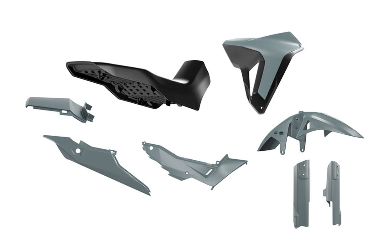Plastics kit with seat Revolution HONDA XL 750 Transalp 23-25 color black/gray