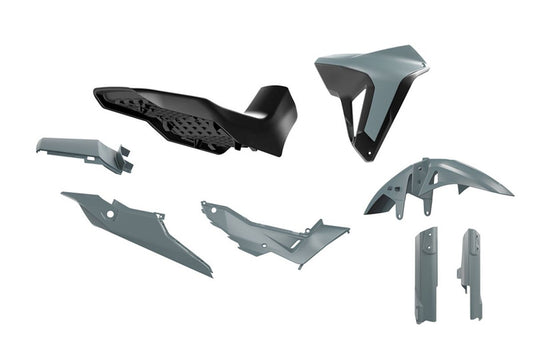 Plastics kit with seat Revolution HONDA XL 750 Transalp 23-25 color black/gray