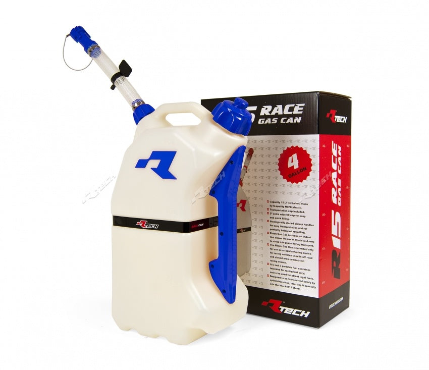 Quick-fill motorcycle canister 15L color blue