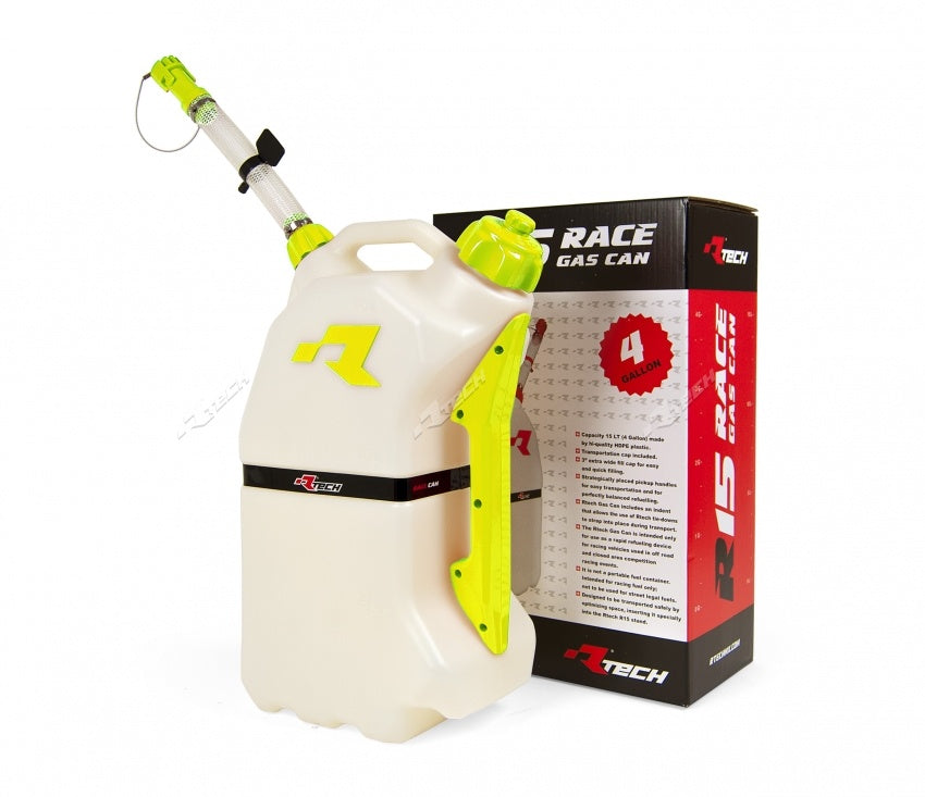 Quick-fill motorcycle canister 15L color yellow