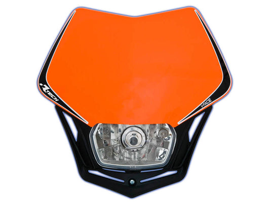 Front headlight V-Face color black/orange KTM