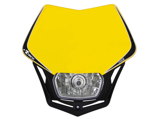 Front headlight V-Face color black/yellow