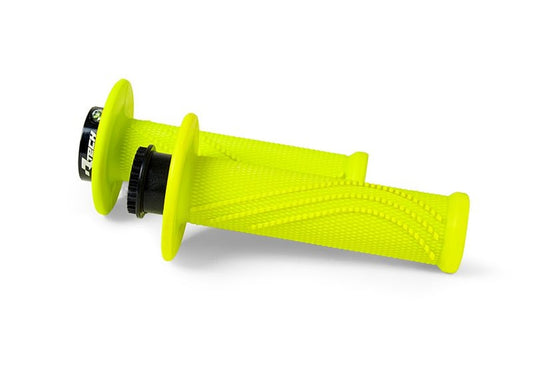 Grips R20 Lock-On (22+25mm) color neon yellow + 8 throttle tube adapters
