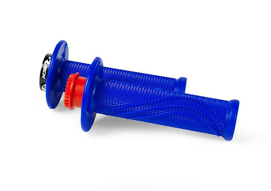 Grips R20 Lock-On (22+25mm) color blue + 8 throttle tube adapters