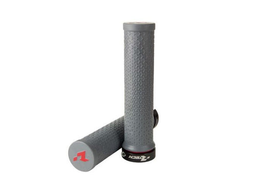 Bicycle grips R20 Lock-On with lock color gray