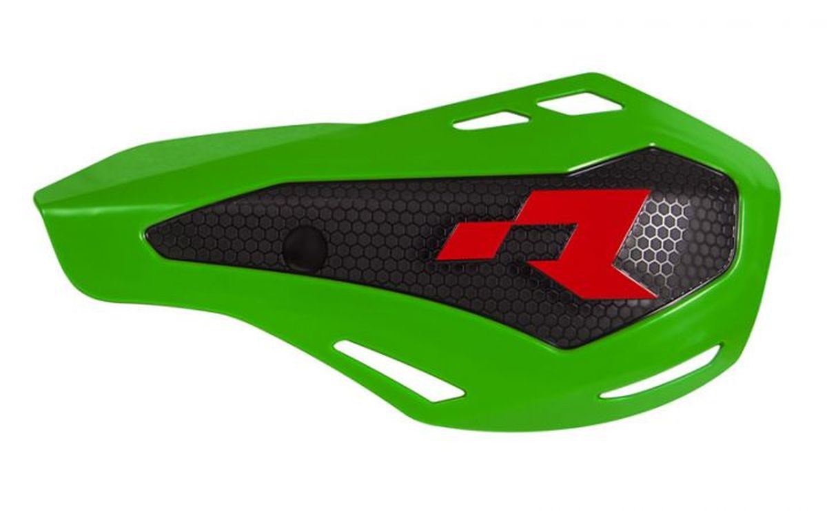 Handguards HP1 color green (with mounts and Nissin clutch and brake pump guards)