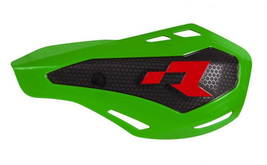 Handguards HP1 color green (with mounts and Nissin clutch and brake pump guards)