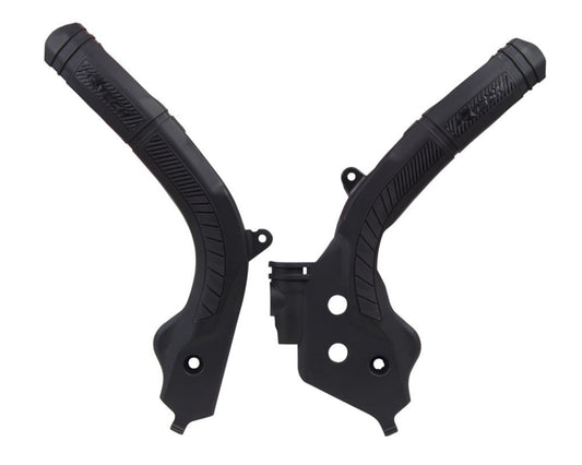Frame guards (set) bi-material Super Grip KTM SX 150, 125 16-18, SX 250 17-18, EXC/EXCF 450, 350, 250 17-19, SXF 450, 350, 250 16-18 color black