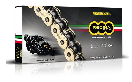 Drive chain 520ZRP (110 links) Z-ring Touring-Street up to 1000 cc gold (clip + rivet link)