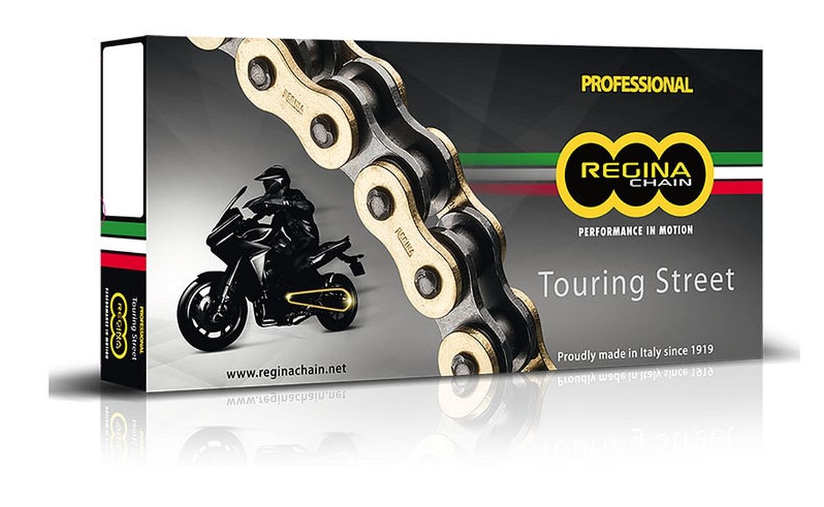Drive chain 530ZRT (108 links) Z-ring Touring-Street up to 1000 cc gold (rivet link) (136ZRT/006)