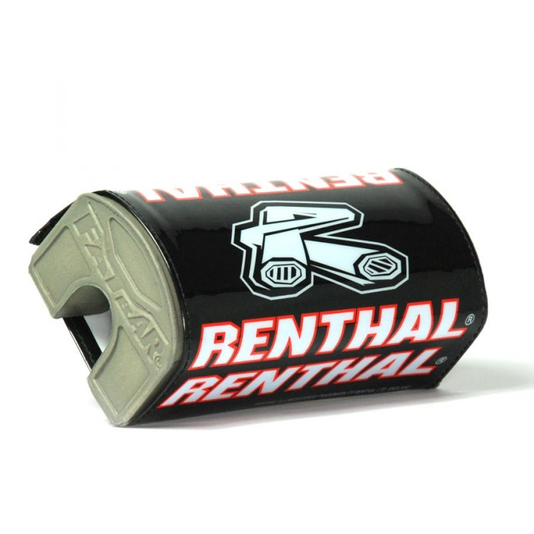 Handlebar pad FATBAR Black/Red color black/red with RENTHAL logo
