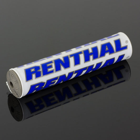 Handlebar pad SX Pad (240 mm) color white/blue with RENTHAL logo