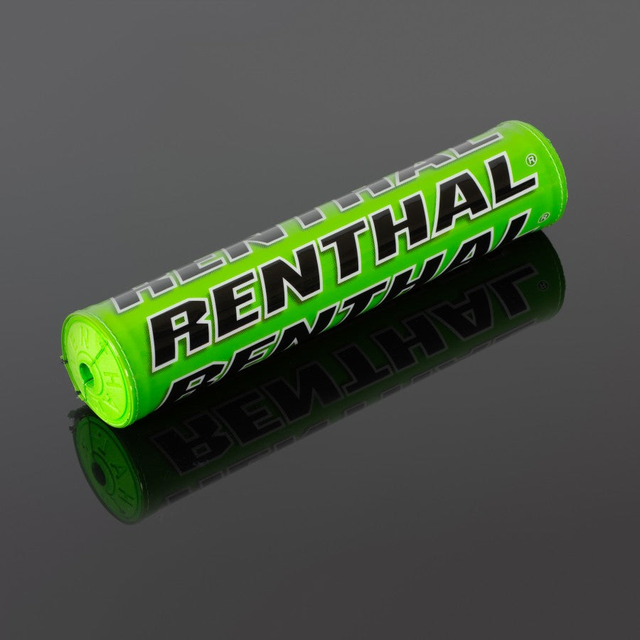 Handlebar pad SX Pad (240 mm) color green with RENTHAL logo