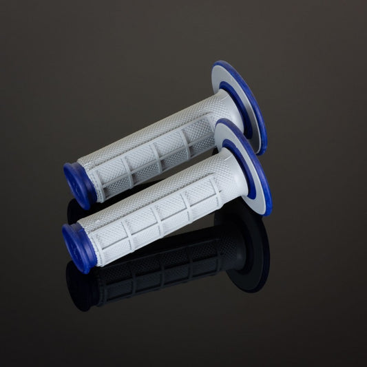 Grips MX Dual Compound 1/2 Waffle Blue, two-component, color gray/blue