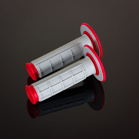 Grips MX Dual Compound 1/2 Waffle, two-component, color gray/red