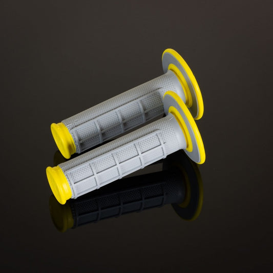 Grips MX Dual Compound Diamond Yellow Waffle, two-component, color gray/yellow