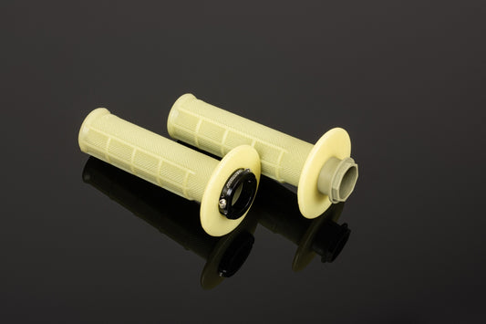 Grips MX R-Works Lock-On Aramid (Half Waffle) color cream