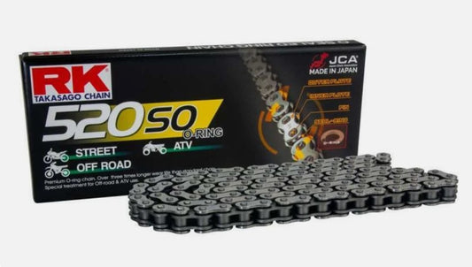 Drive chain 520SO-108 (O-ring) rivet link (CLF) included standard color (capacity: up to 400 cc) (30.5 kN)