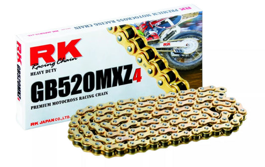 Drive chain (Motocross) 420MXZ4-120 clip (CL) included color gold (capacity: up to 150 cc) (22.2 kN)