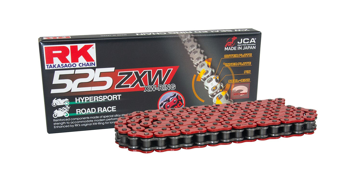 Drive chain (Motocross) 520MXZ5-120 clip (CL) included color red (capacity: up to 500 cc) (37.8 kN)