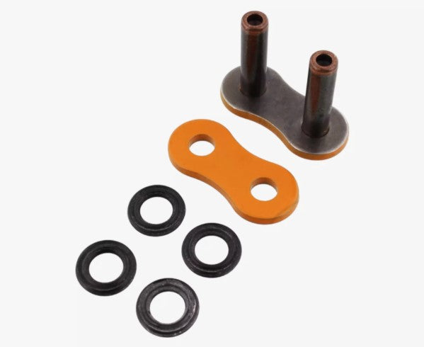 Connecting link - rivet link (CLF) DD520XRE (XW-ring) color orange (label XSO1/XSO2)