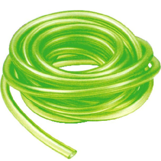Fuel hose transparent (green) 7x12 mm - 5 m