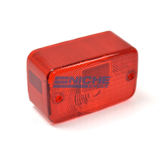 TAILLIGHT LENS YAMAHA RD250/400C 79, XS250/400 80-81, XS650 78-84, XS750/850/1100 80-81 (OEM:1A8-84721-60, ORIGINAL STYLE)