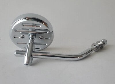 MIRROR HARLEY-DAVIDSON 3" ROUND CUSTOM BUFFALO CHROME LEFT/RIGHT (M10 RIGHT THREAD)