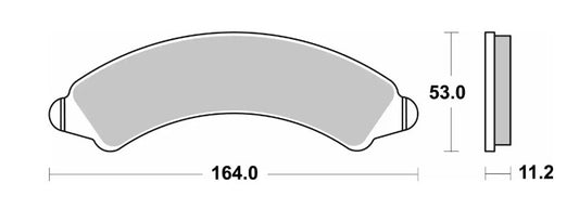 Brake pads KH728 Off-Road Racing sinter gold color Polaris RZR Pro/Turbo/XP4 19-23