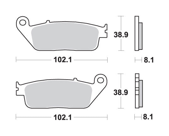 Brake pads KH142 / KH226 Maxi Sinter sinter gold color