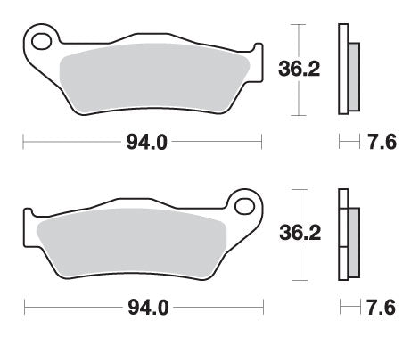 Brake pads KH181 Street Standard ceramic black color