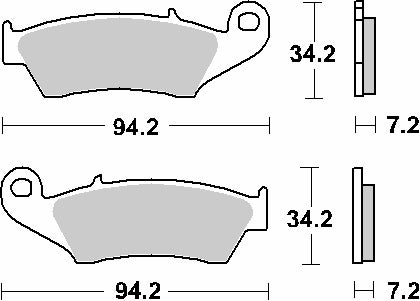 Brake pads KH185 / KH389 Off-Road carbon