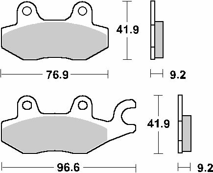 Brake pads KH197 Street Standard ceramic black color
