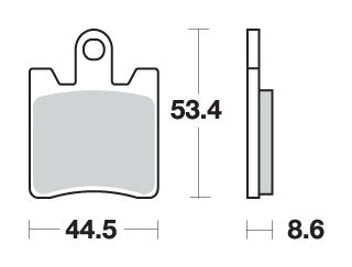 Brake pads KH283 Street Performance (Excel) sinter gold color