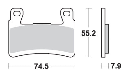 Brake pads KH296 / KH265 Street Performance (Excel) sinter gold color fits: Kawasaki ZX-6R 13
