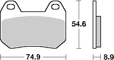 Brake pads KH304 Street Standard ceramic black color